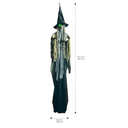 11.75ft. Sound Activated Hanging Witch by Ashland®